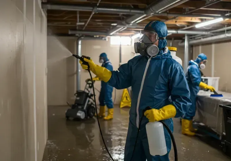 Basement Sanitization and Antimicrobial Treatment process in Dickinson County, MI